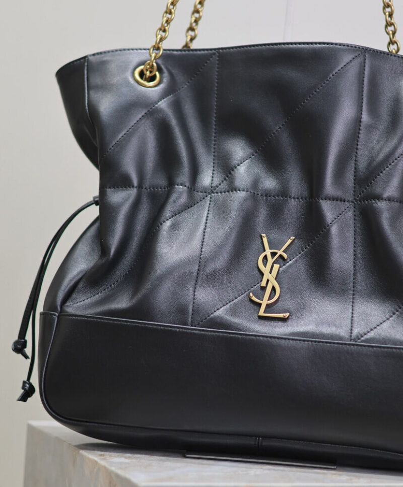 Saint Laurent Jamie 4.3 Sheepskin Tote Bag Black